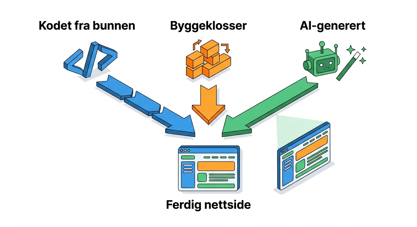 hjemmeside – Hvilken metode passer best når du skal lage hjemmeside?