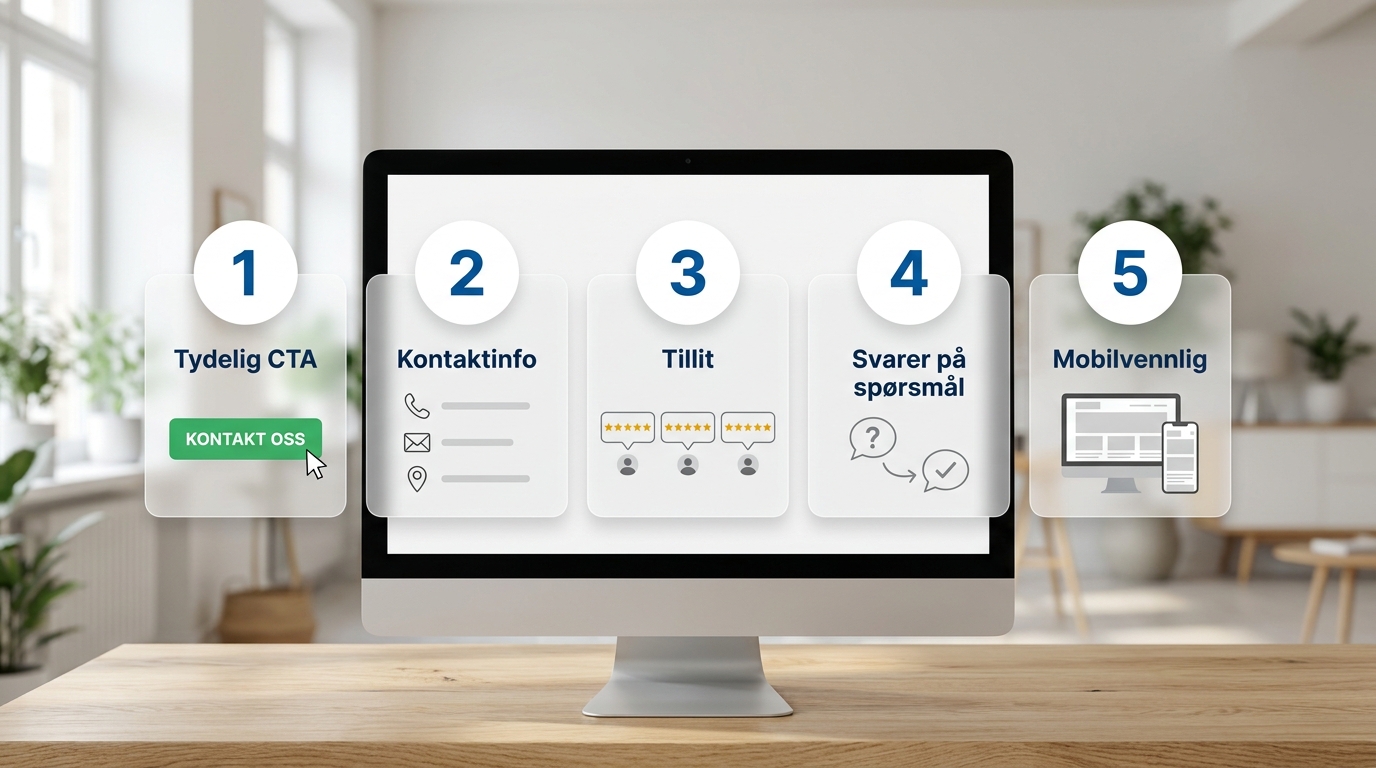 lage webside – 5 elementer en vellykket bedriftsnettside må ha