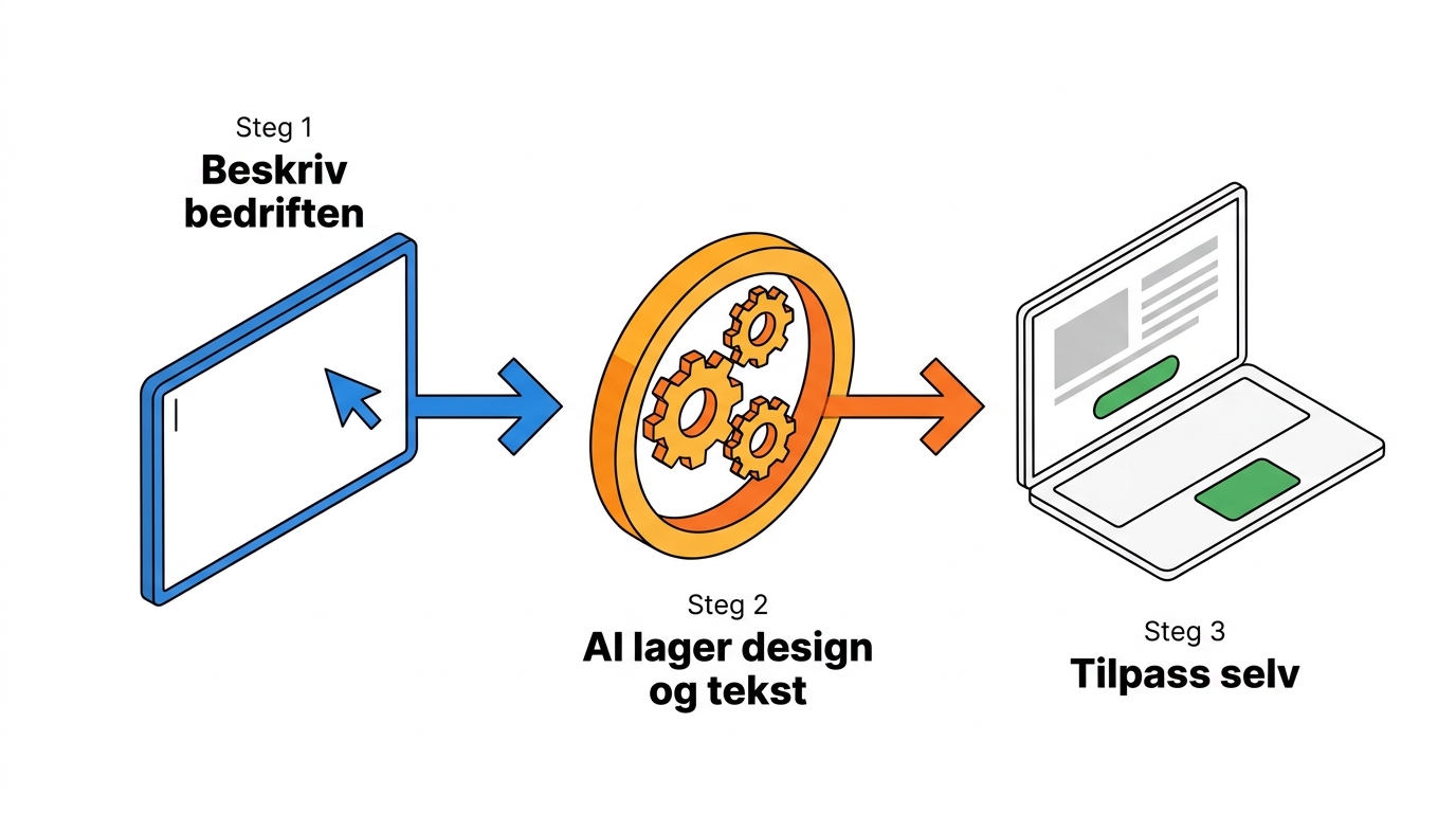 lage webside – Slik kommer du i gang med Nettside.ai