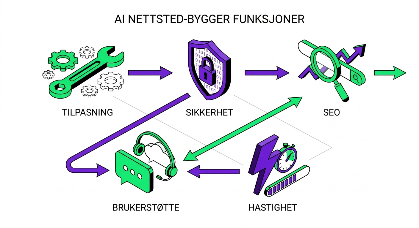 ai nettside – 5 ting du må se etter i en AI-nettsidebygger