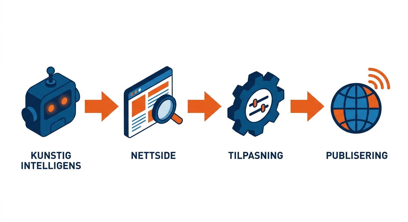ai nettside – Slik lager du en AI nettside, steg for steg